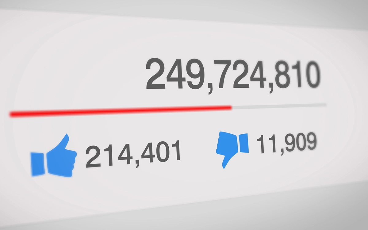 Grafico di crescita di un canale YouTube